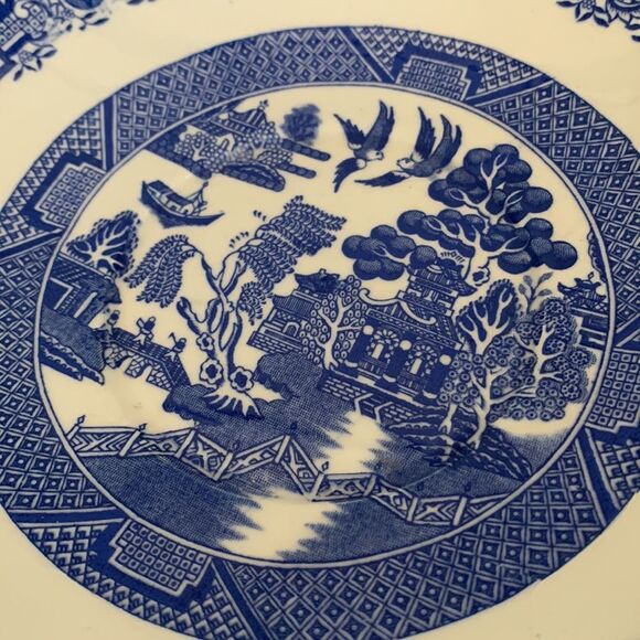 Blue willow plate bowl - Picture 2 of 3